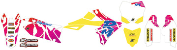 SUZUKI RM 250 [2001-2008] - Retro Complete Graphic Kit - Suzuki RM 125/250