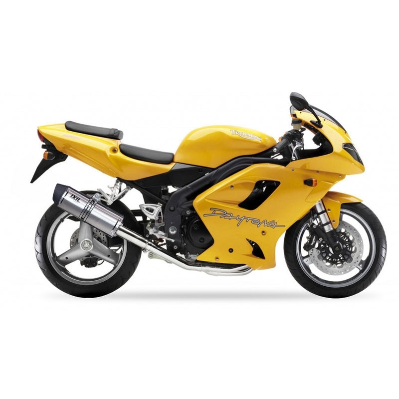 Triumph Speed ​​​​Triple [IXIL] - Pot d'extrémité Hexoval inox / embout inox noir - OT4081VSE