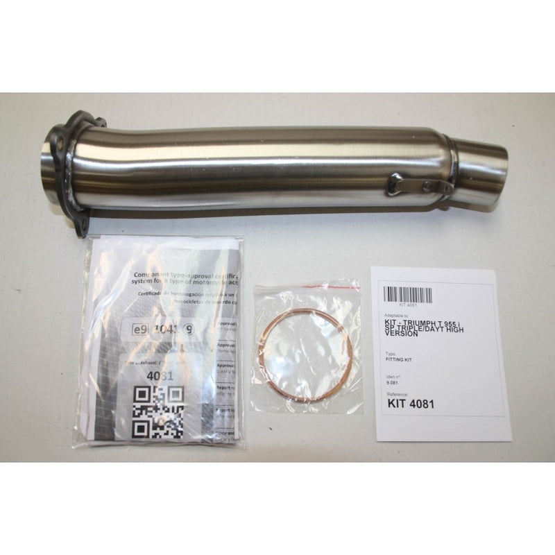 Triumph Speed ​​​​Triple [IXIL] - Pot d'extrémité Hexoval inox / embout inox noir - OT4081VSE