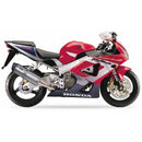 Honda CBR 900 RR Fireblade SC33 [1998-1999] - Hexoval Endtopf Edelstahl schwarz / Endkappe Edelstahl - OH6093VSE