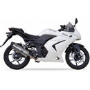 Kawasaki Ninja 250 [IXIL] - Hexoval muffler stainless steel black / end cap stainless steel - OK7034VSE