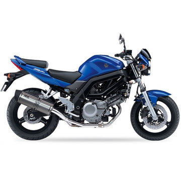 SUZUKI SV 650 [2004-2005] - Hexoval Endtopf Edelstahl / Endkappe Edelstahl schwarz - OS8254VSE