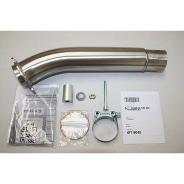 Yamaha Yzf 600 [IXIL] - Hexoval muffler stainless steel / end cap stainless steel black - OY9049VSE