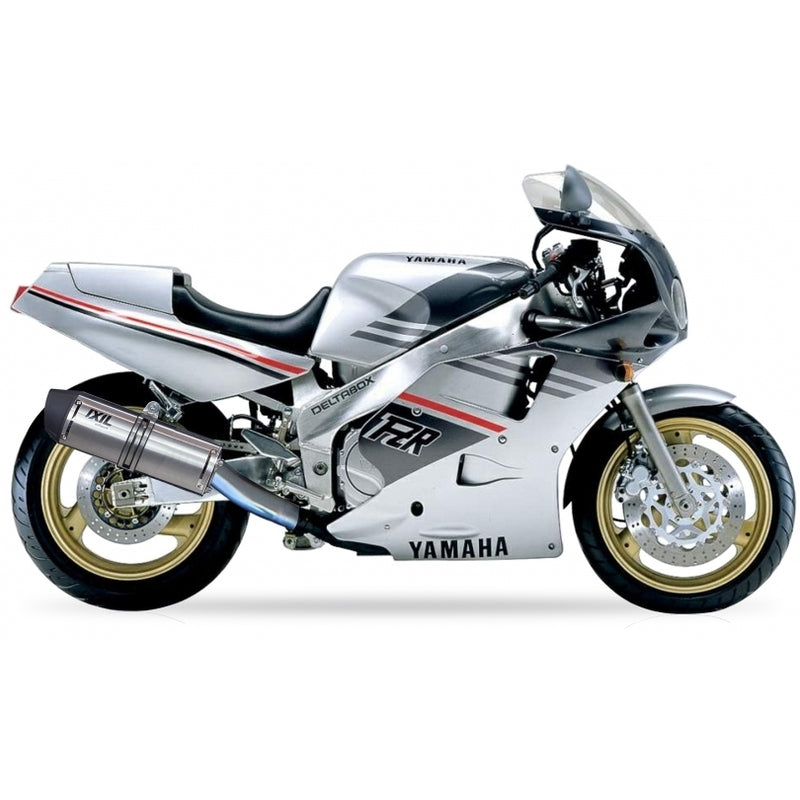 Yamaha Fzr 1000 Exup [IXIL] - Hexoval Endtopf Edelstahl / Endkappe Edelstahl schwarz - OY9081VSE