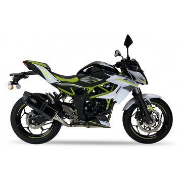 Kawasaki Ninja [IXIL] - Hexoval Endtopf Edelstahl schwarz / Edelstahl schwarz - OK7037VSEB