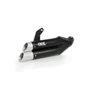 Honda CBR 500 R ABS PC44 [2013-2015] - Silencieux Hyperlow acier inoxydable noir / embout aluminium - XH6333XB