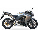 Honda CBR 500 R ABS PC44 [2013-2015] - Silencieux Hyperlow acier inoxydable noir / embout aluminium - XH6333XB