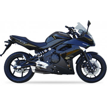Kawasaki Kle 650 [IXIL] - Silencieux Hyperlow acier inoxydable noir / embout aluminium - XK7351XB