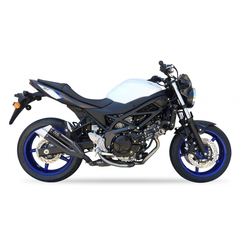 Suzuki SV 650 ABS [2016-2024] - Hyperlow Endtopf Edelstahl schwarz / Endkappe Aluminium - XS8333XB