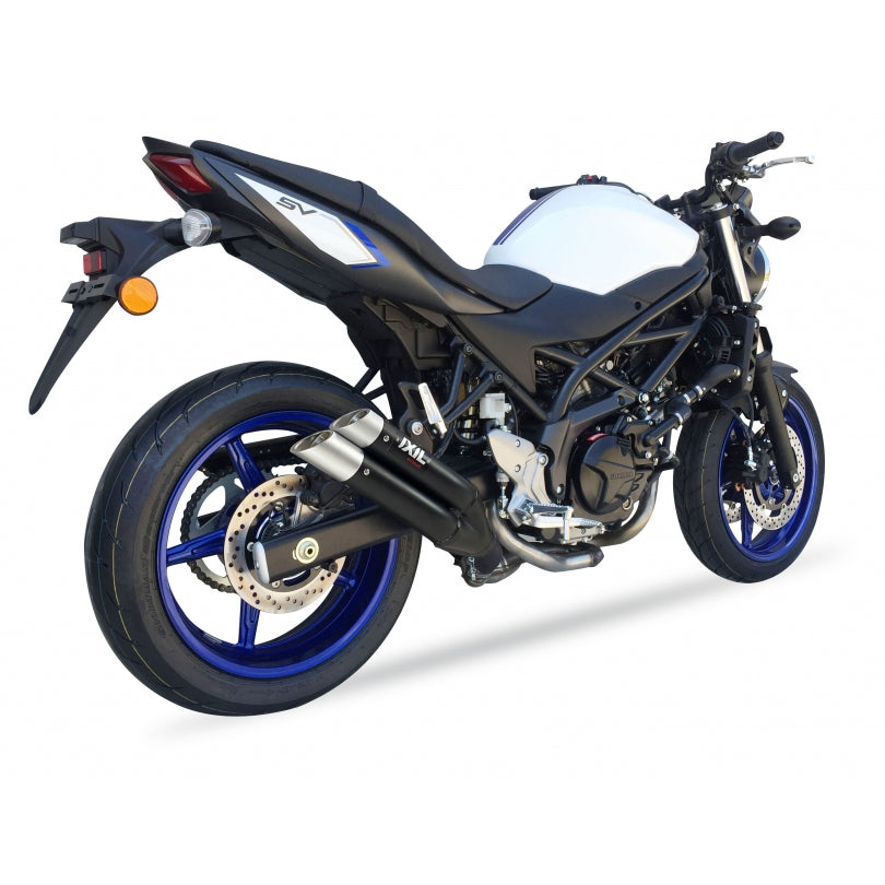 Suzuki SV 650 ABS [2016-2024] - Hyperlow Endtopf Edelstahl schwarz / Endkappe Aluminium - XS8333XB