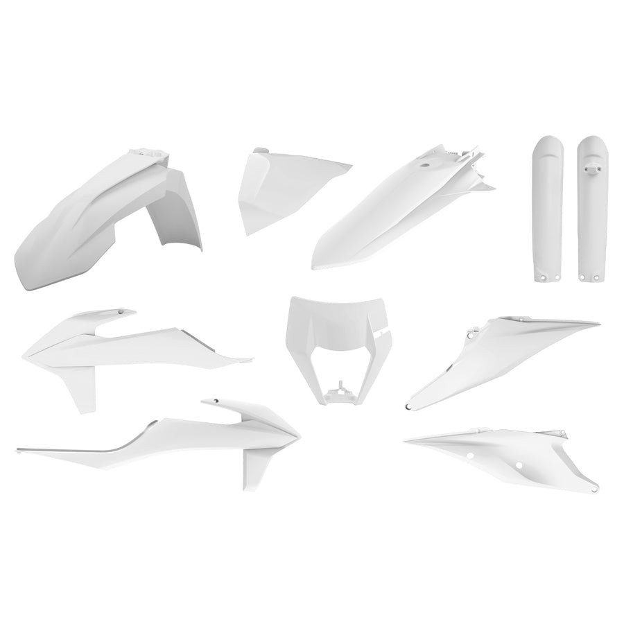 KTM 125 XC W [2020-2023] - Plastik-Kit Weiss - KTM EXC/EXC-F