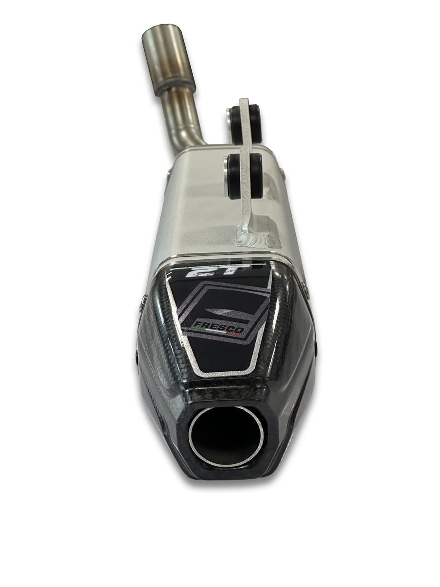 HUSQVARNA TE 250 [2024-2025] - Silencieux Carby blanc aluminium/embout carbone