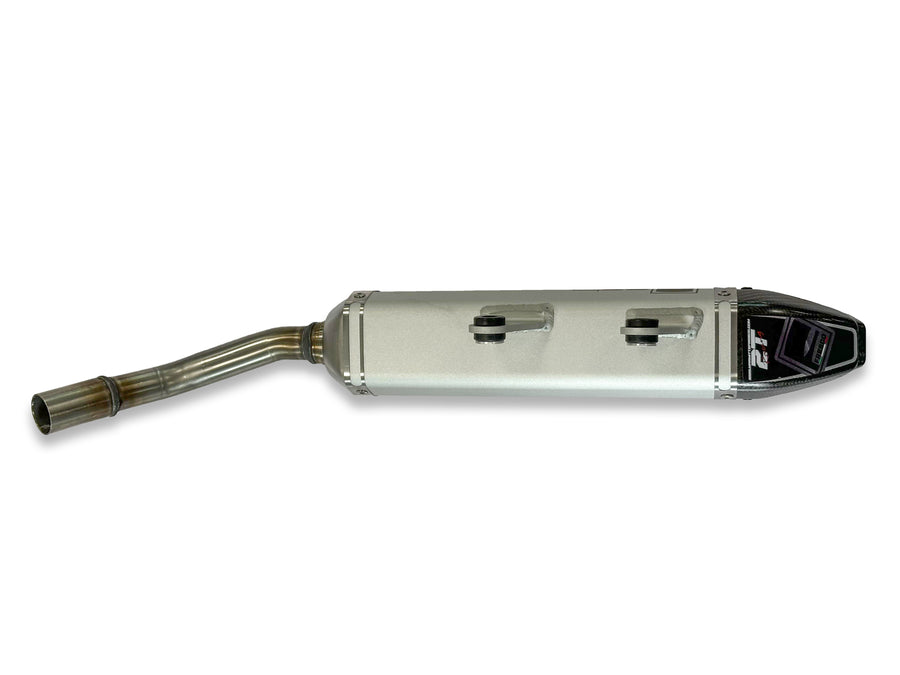 HUSQVARNA TE 250 [2024-2025] - Silencieux Carby blanc aluminium/embout carbone