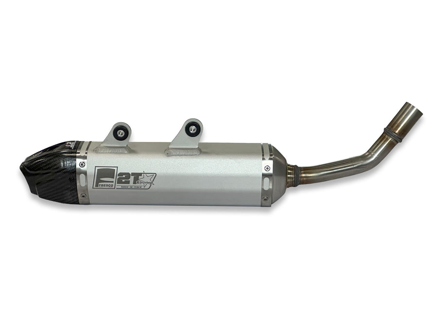 HUSQVARNA TE 300 [2024-2025] - Carby Schalldämpfer weisses Aluminium/Karbon-Endkappe