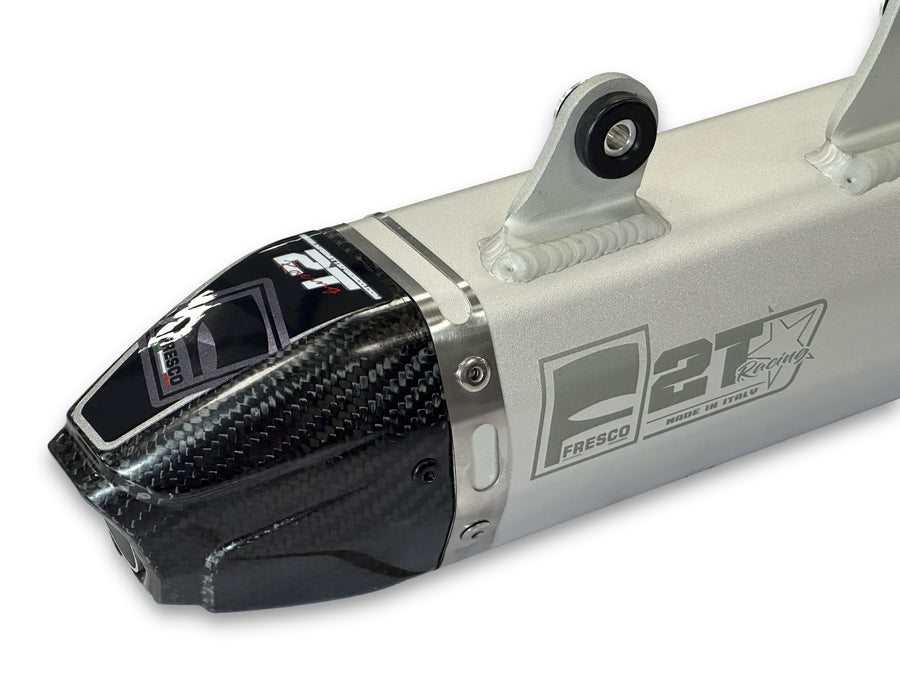 HUSQVARNA TE 250 [2024-2025] - Silencieux Carby blanc aluminium/embout carbone