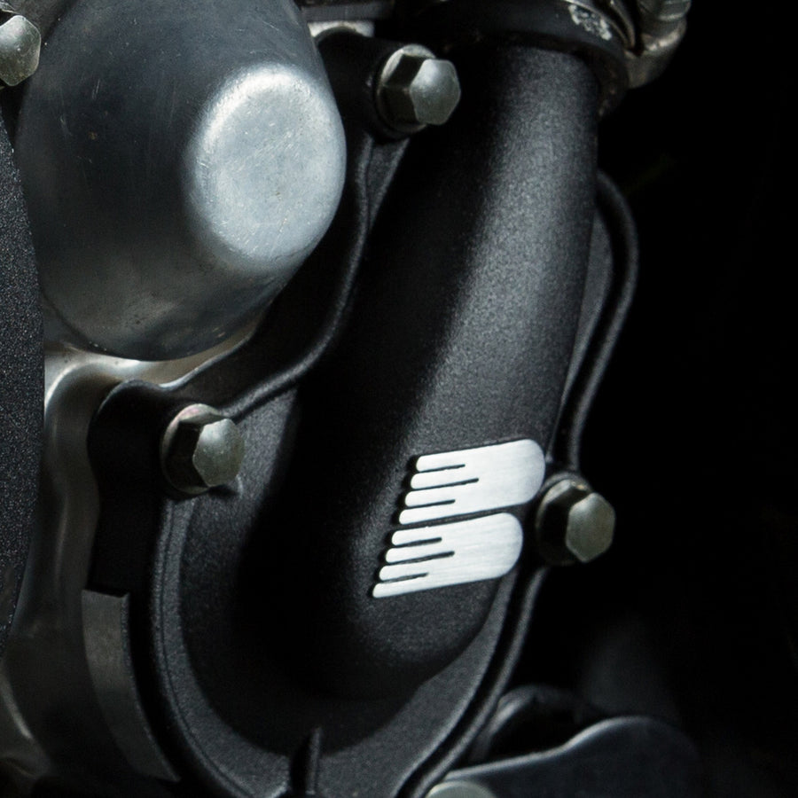 KAWASAKI KX 450 F [2027] - Kit Supercooler - Couvercle de pompe à eau noir avec turbine