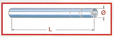Honda XL 600 V Transalp (PD 10) [1998-1999] - Gabelstandrohr - 41 x 700 mm