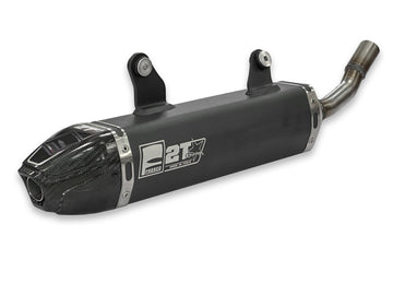 YAMAHA YZ 250 X [2016-2027] - Carby Schalldämpfer schwarzes Aluminium/Karbon-Endkappe