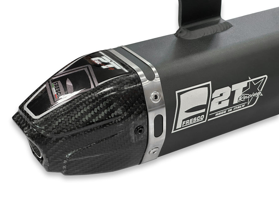 YAMAHA YZ 250 [1974-2027] - Carby silencer black aluminum/carbon end cap