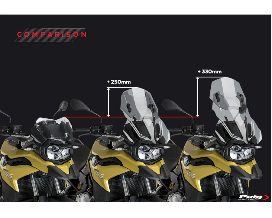 BMW F 800 GS [2025] – Bulle réglable – Transparent