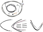 Default Title harley davidson flhrxs [BURLY BRAND] – Komplettes Edelstahl-Lenkerzug/Bremsleitungs-Kit
