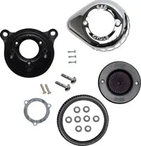 Harley-Davidson FLSTFBS 1800 Fat Boy S [2017] - Mini Teardrop Stealth Luftfilter-Kit – Oberfläche: Silber – Bild 8