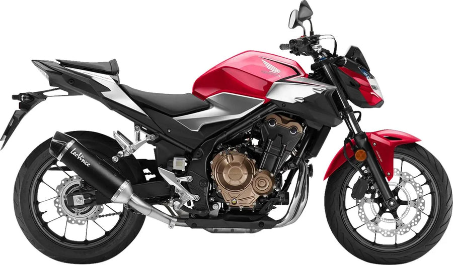 honda cb 500 [LEOVINCE] – Nero rear silencer - stainless steel