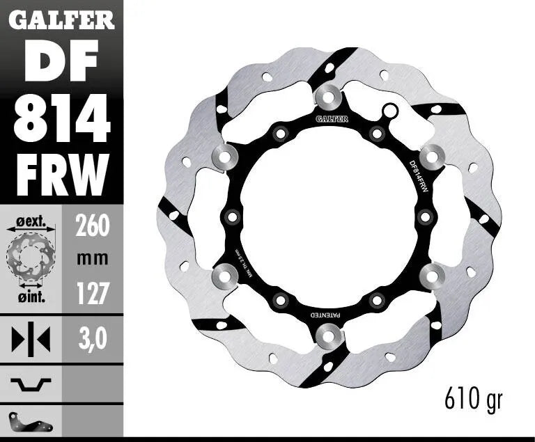 Beta XTRAINER 300 LC [2015, 2018] - floating wave brake disc, grooved – picture 2