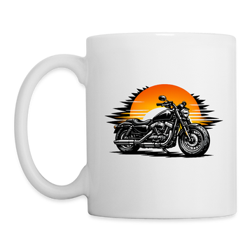 Harley Davidson Sportster [Mug Blanc] - Sunset Split - Un côté