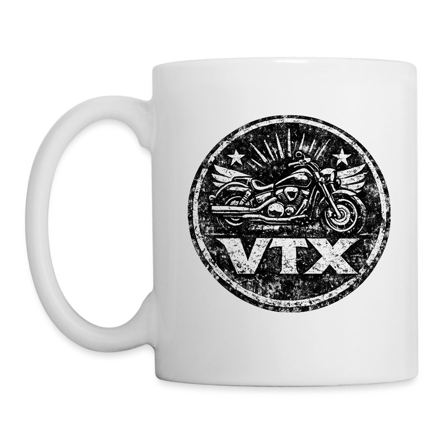 Honda VTX 1300 [Mug Blanc] - Badge Grunge - Simple Face