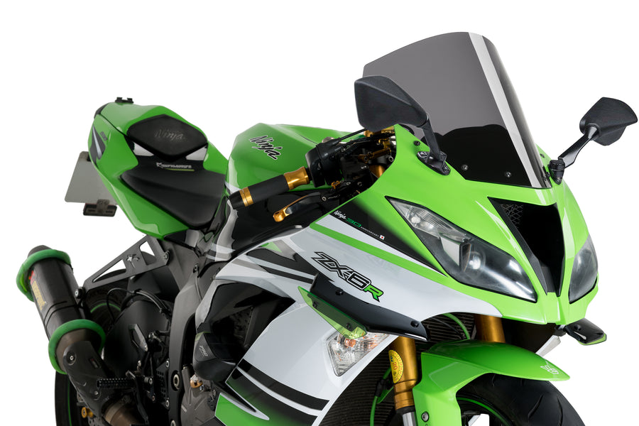KAWASAKI ZX-6R NINJA [2018] – Bulle R-Racer – Transparent
