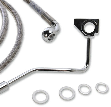 harley davidson fltr [DRAG SPECIALTIES] – Edelstahl-Bremsleitungs-Kit in verlängerter Ausführung - 0