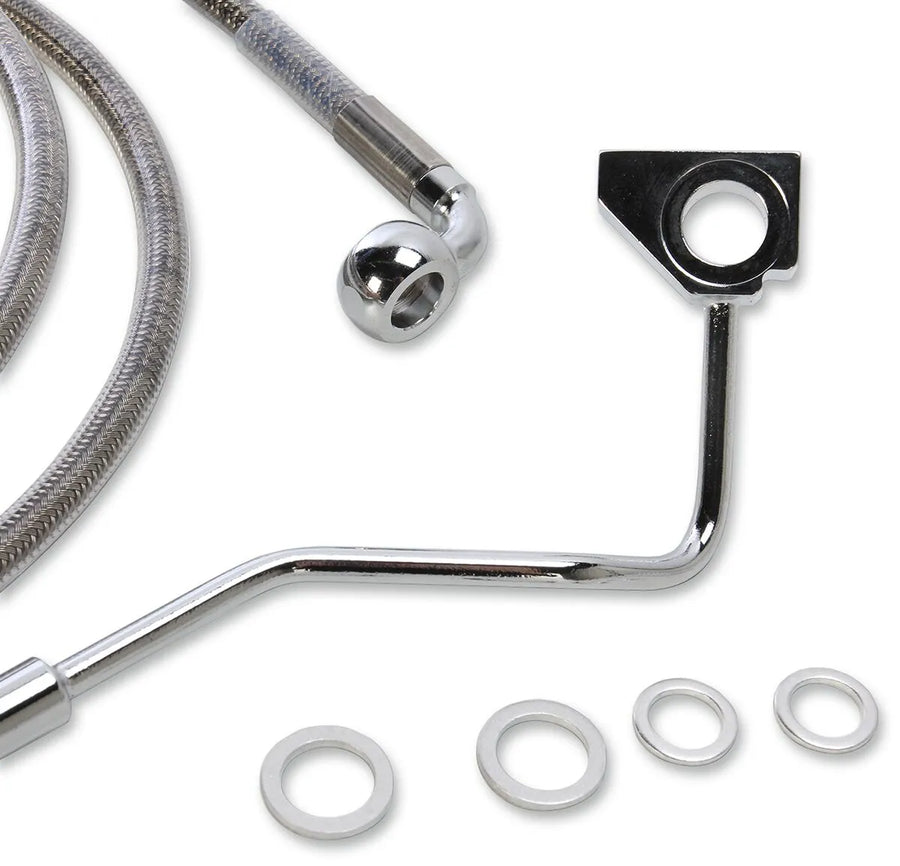 harley davidson fltr [DRAG SPECIALTIES] - Stainless steel extended brake line kit