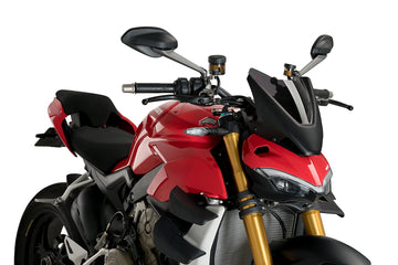 DUCATI STREETFIGHTER V4S [2024] - Pare-brise sport nouvelle génération | Fortement tonique | PUIG20467F
