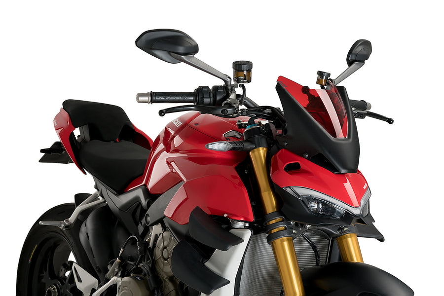DUCATI STREETFIGHTER V4S [2024] - New Generation Sport Windschild | Rot | PUIG 20467R