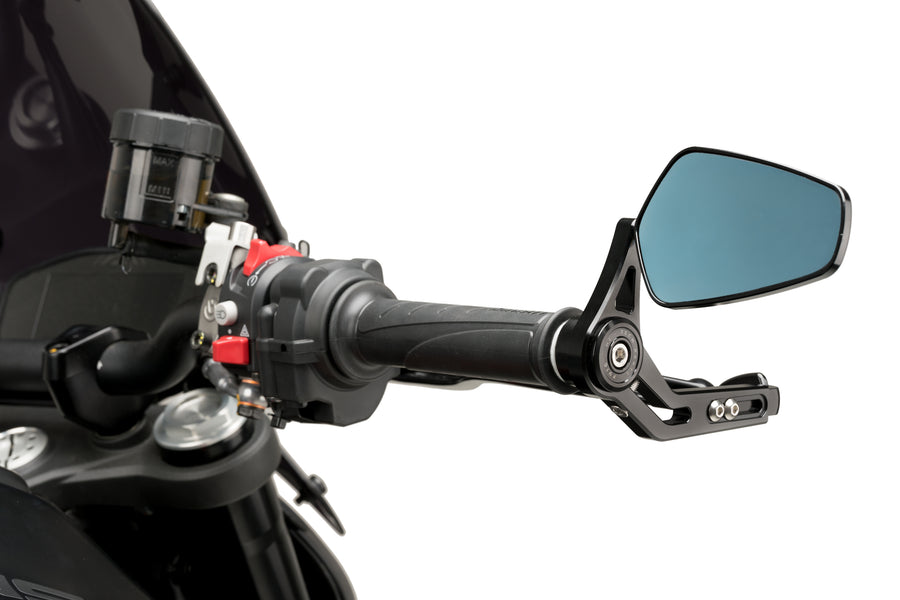 KTM RC 390 [2025] – Bemshebelschutz mit Ruckspiegel Pro – Schwarz