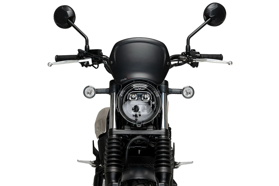 HONDA CL 500 [2025] - PUIG front panel made of ABS | Matt black | PUIG 21635J