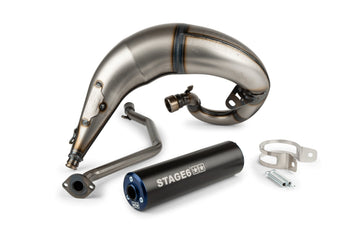 Beta RR Track 50 2T - Exhaust Streetrace High Mount CNC blue black