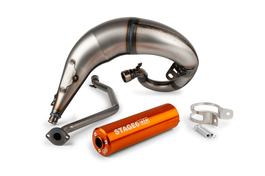 Beta RR Enduro 50 2T - Pot d'échappement Streetrace High Mount CNC orange