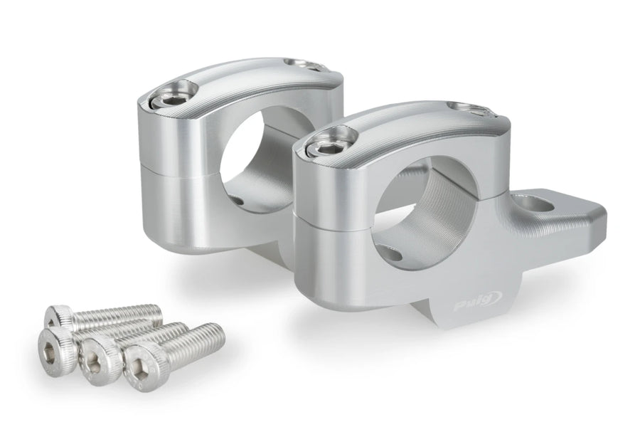 BMW R 1300 GS TROPHY [2025] – Pullback handlebar risers – silver