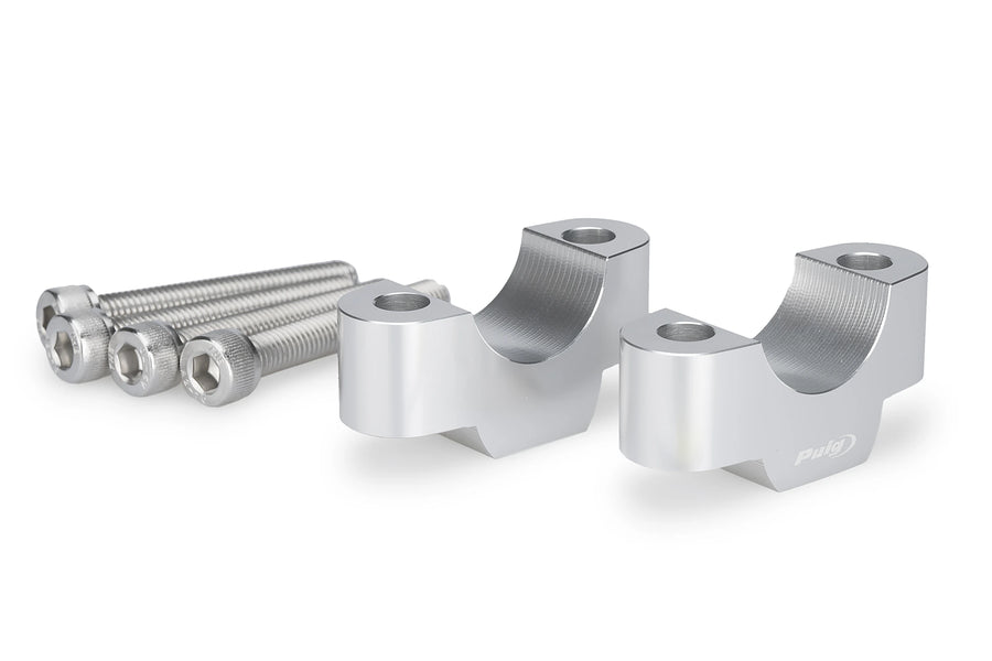 BMW R 12 NINET [2025] - handlebar risers | Silver | PUIG 22037P