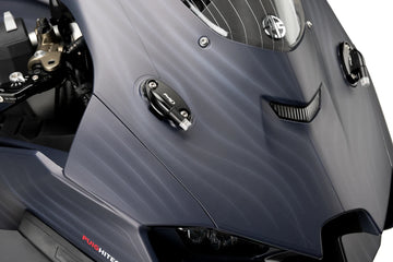 KAWASAKI ZX-10RR [2025] – Coques de rétroviseurs avec jeu d'indicateurs de languette – Noir - 0