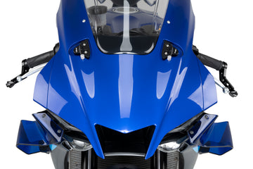 YAMAHA YZF-R1M [2025] – Coques de rétroviseurs avec jeu d'indicateurs de languettes – Noir