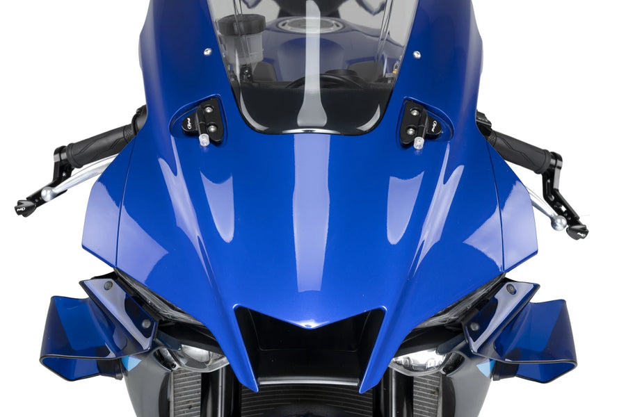 YAMAHA YZF-R1M [2025] – Rückspiegel Kappen mit Tab Blinkerset – Schwarz