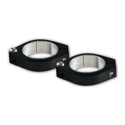 CNC Schellen-Set – 2 Distanzringe Ø 35mm, 2 Schellen, Ø 35+37mm, Alu, schwarz