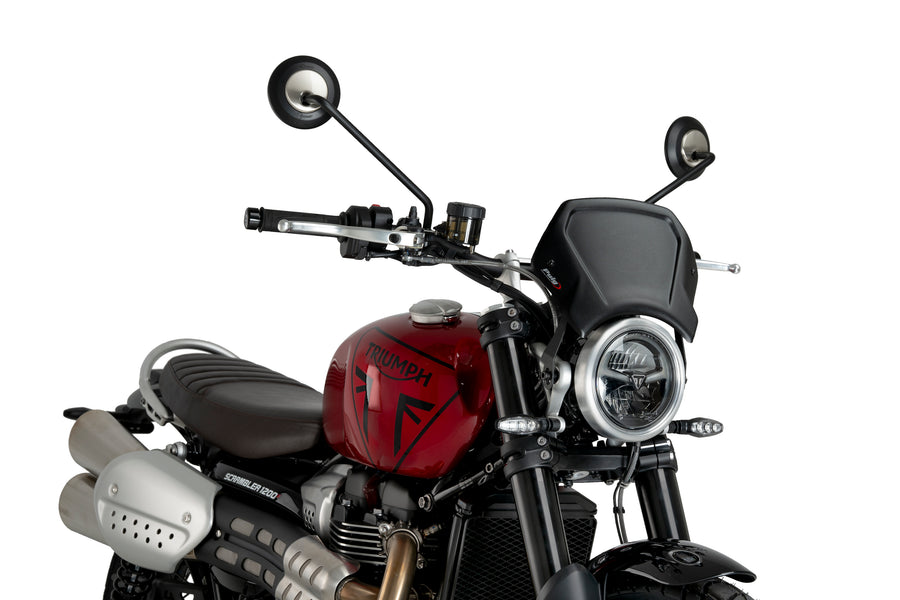 TRIUMPH SCRAMBLER 1200X [2025] – ALU Frontplatte – Silber