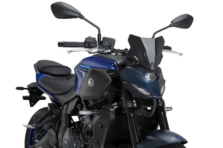 YAMAHA MT-07 Y-AMT [2025] - Pare-brise sport nouvelle génération | Aspect carbone | PUIG22412C