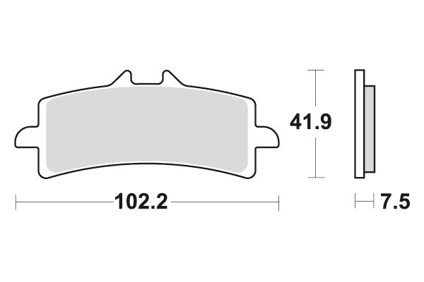 DUCATI 1200 MONSTER S [2014-2021] - Dual Sinter brake pads