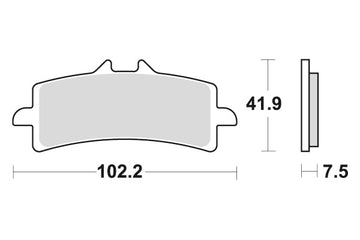 DUCATI 848 [2011-2012] - Dual Sinter brake pads