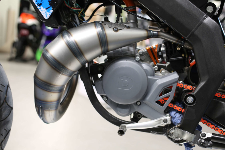 Aprilia SX 50 2T - pot d'échappement 70cc bleu noir